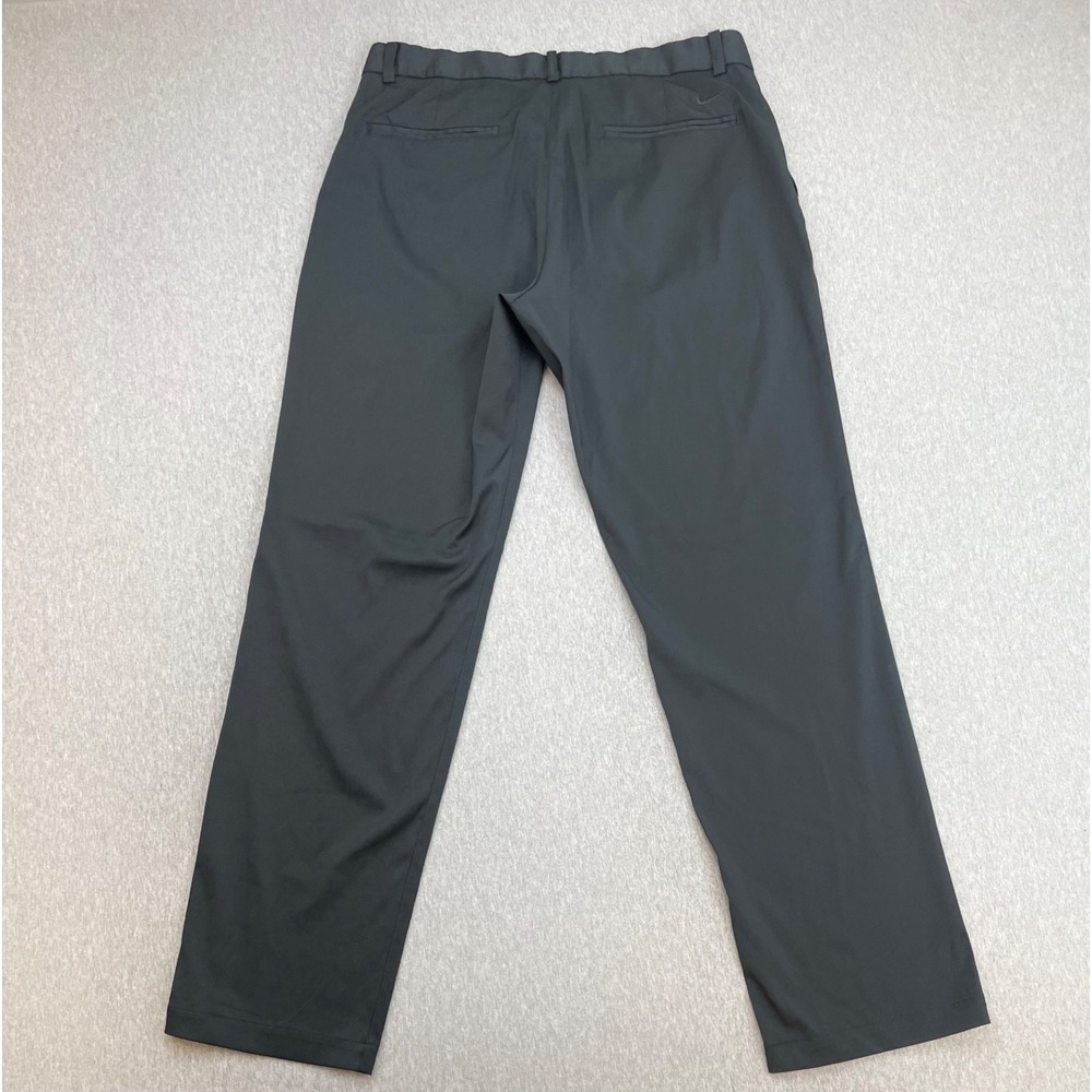 Nike Pants Mens 32 X 32 Black Performance Stretch Dri-Fit Flat Front Golf - Picture 2 of 6